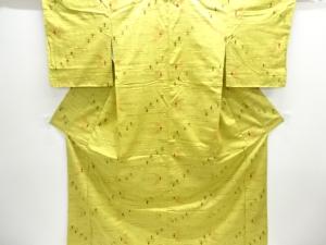 未使用品　絣柄織り出し手織り紬着物